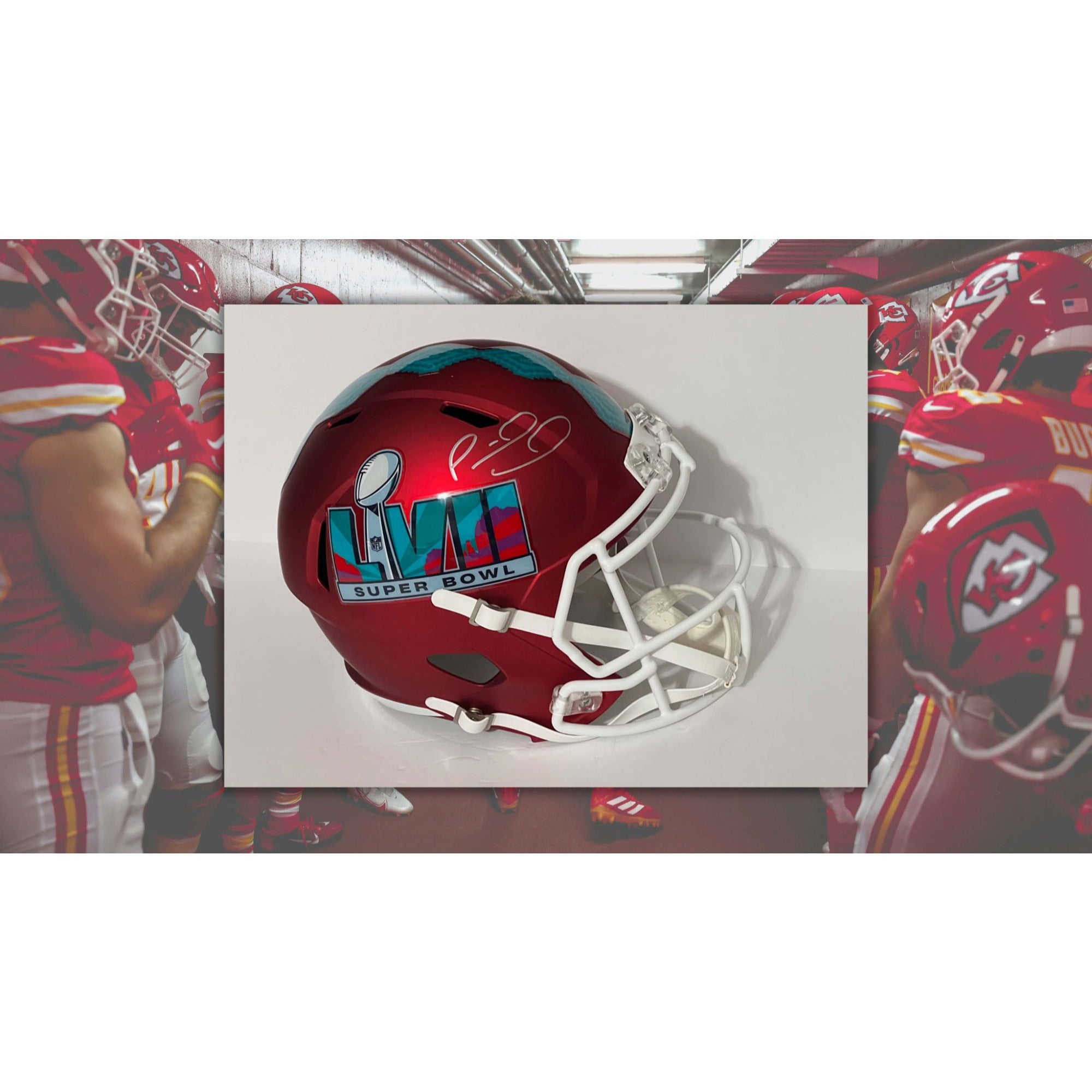 Kansas City Chiefs Super Bowl 57 Riddell speed full size replica helme –  Awesome Artifacts
