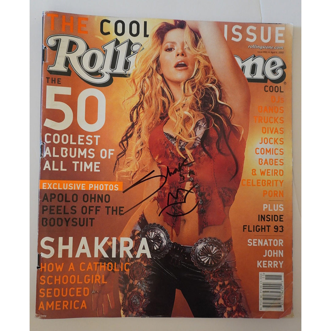 Shakira Mebarak signed magazine  with proof - Awesome Artifacts 