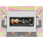Load image into Gallery viewer, Paul McCartney left-handed Hofner Bass guitar signed &amp; framed with proof
