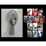 Load image into Gallery viewer, New England Patriots Super Bowl Champs Tom Brady Rob Gronkowski Bill Belichick signed Lombardi trophy with proof
