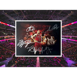 Load image into Gallery viewer, Michael Jordan Scottie Pippen Derrick Rose Luol Deng and Carlos Boozer 11 by 14 photo signed with proof
