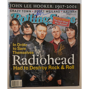 Radiohead Thom Yorke band signed magazine with proof