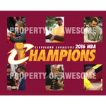 Load image into Gallery viewer, 2016 Cleveland Cavaliers LeBron James Kyrie Irving Team signed NBA champs with proof 16 x 20 photo
