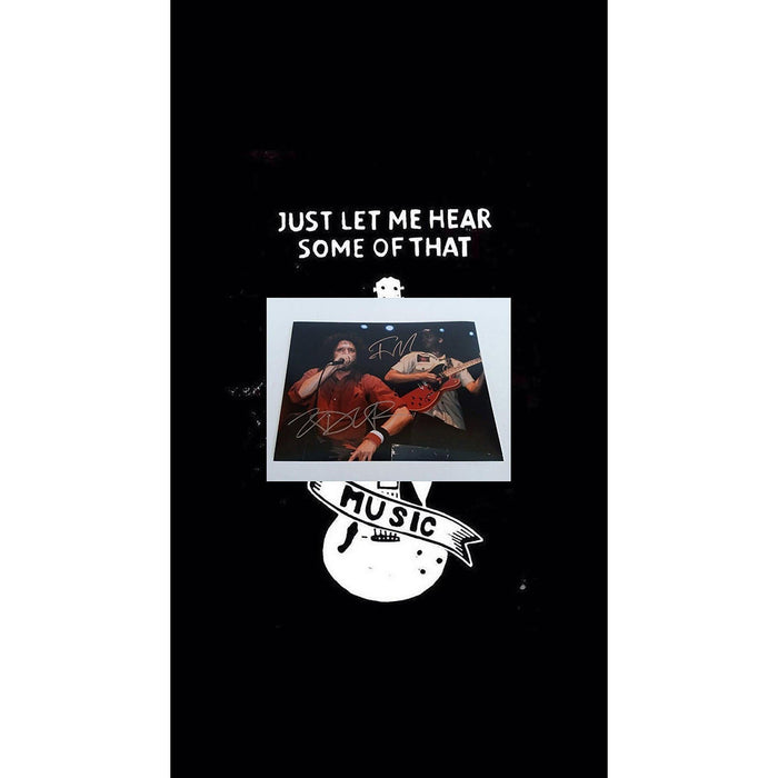 Zack de la Rocha and Tom Morello 8 x 10 signed photo with proof