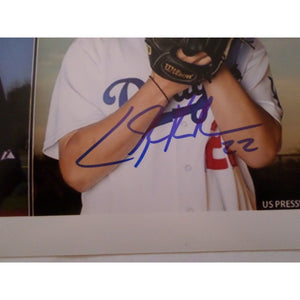 Clayton Kershaw and Tim Lincecum 8 by 10 signed photo