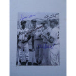 Load image into Gallery viewer, Ted Williams Stan Musial Willie Mays and Hank Aaron 8X10 signed photo
