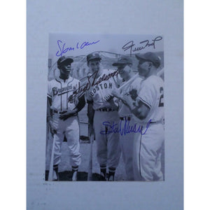 Ted Williams Stan Musial Willie Mays and Hank Aaron 8X10 signed photo