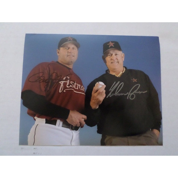 Nolan Ryan and Roger Clemens 8 x 10 sign photo - Awesome Artifacts 