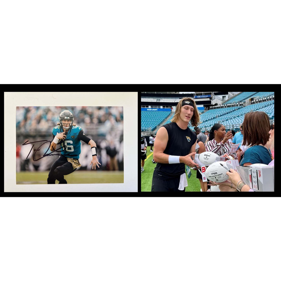 Trevor Lawrence Jacksonville Jaguars 5x7 photo signed with proof