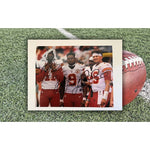 Load image into Gallery viewer, Patrick Mahomes JJ Smith Schuster Mercole Hardman Kansas City Chiefs 8x10 photo signed with proof
