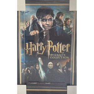 Harry Potter Daniel Radcliffe Emma Watson Rupert Grint original wood wand signed and framed with proof 34x22