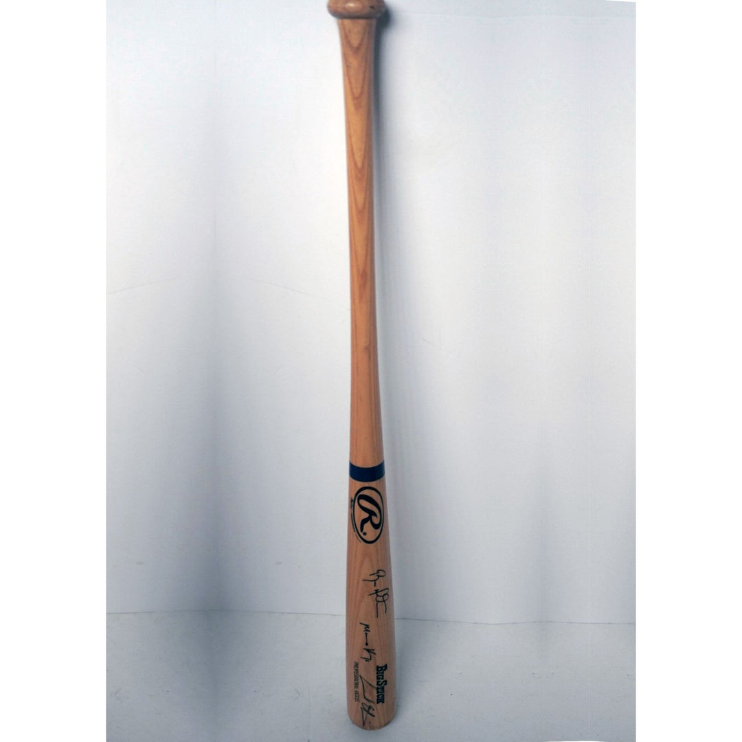 Los Angeles Dodgers Raul Mondesi, Matt Kemp, Andre Ethier signed big stick bat - Awesome Artifacts 