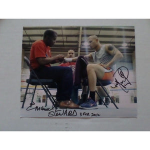 Miguel Cotto and Emanuel Steward 8 by 10 signed photo