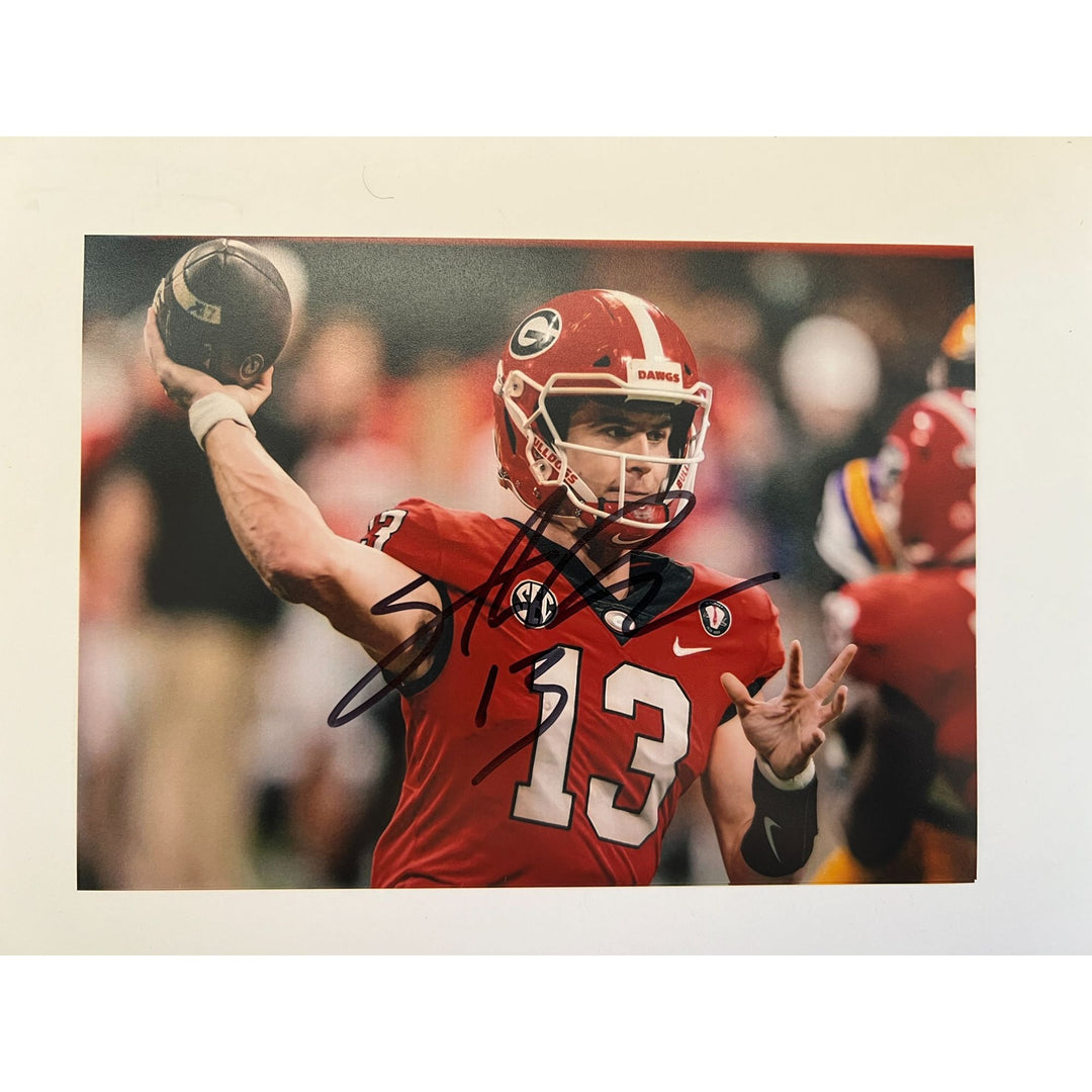 Stetson Bennett Georgia Bulldogs 5x7 photo signed with proof