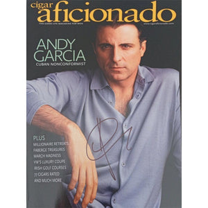 Andy Garcia Cigar Aficionado magazine cover signes