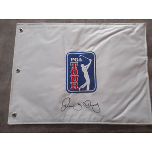 Rory McIlroy golf PGA pin flag signed with proof