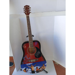 Anthony Kiedis flea Chad Smith Red Hot Chili Peppers One of a Kind acoustic guitar signed with proof