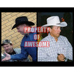 Load image into Gallery viewer, Garth Brooks and George Strait 8 by 10 signed photo with proof
