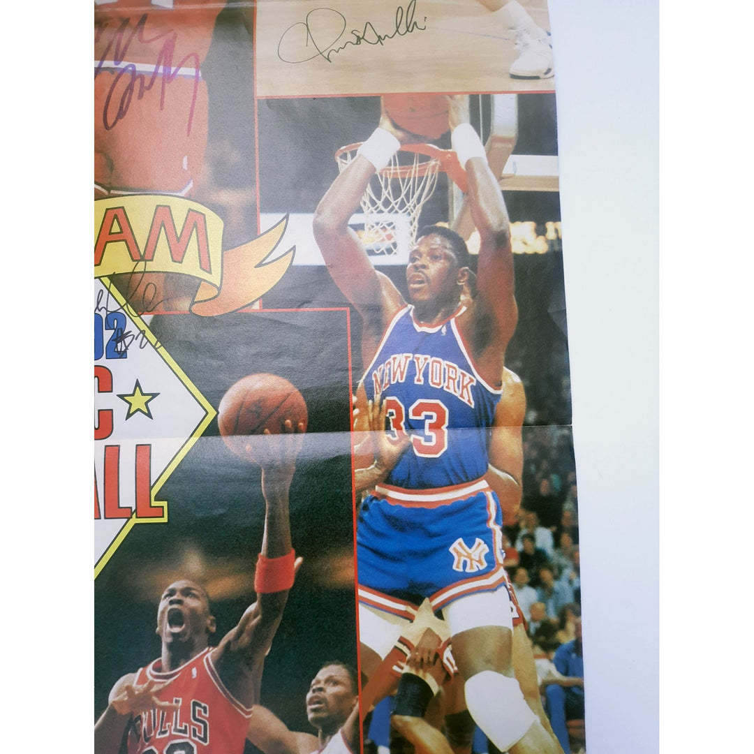 Dream Team Michael Jordan, Magic Johnson, Larry Bird 1992 USA Gold Medal winning basketball team poster