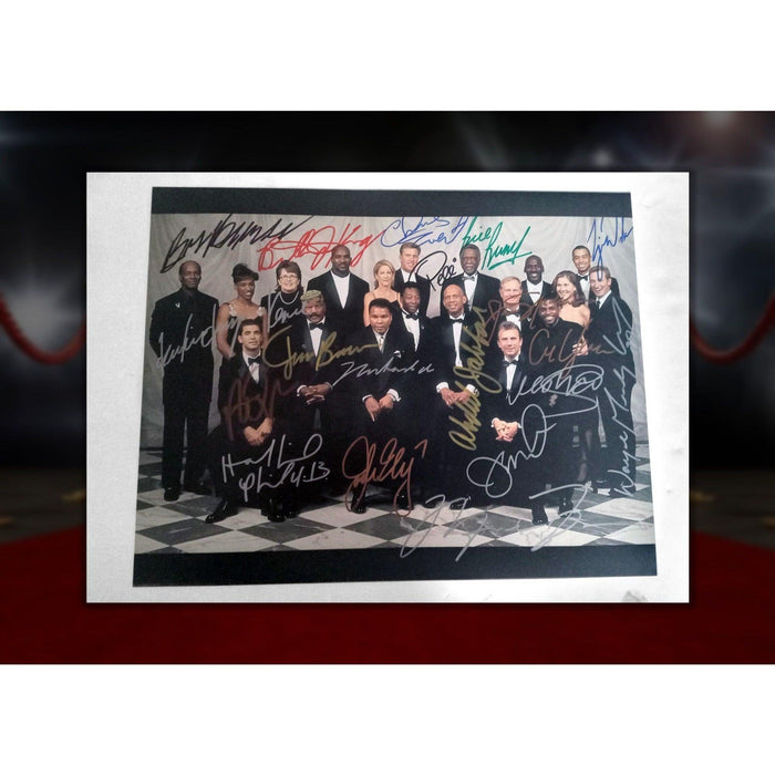 Michael Jordan, Jack Nicklaus, Muhammad Ali, Pele, Tiger Woods, Wayne Gretzky 19 Sports greats 11x14 signed with proof