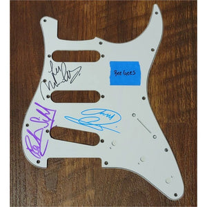Andy and Barry Gibb the Bee Gees electric guitar pickguard signed with proof