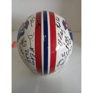 Tom Brady New England Patriots Supernowl champs team signed helmet