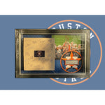 Load image into Gallery viewer, Houston Astros 2022 Jose Altuve Justin Verlander team signed base with proof framed
