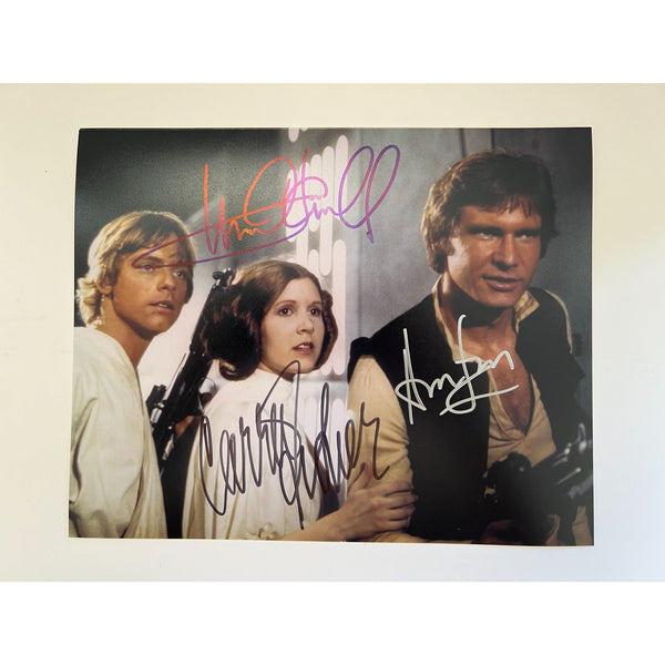 CUSTOM Signed Star Wars Trilogy Film Cell Filmcell, Add Your Personalised  Engraved Name. Mark Hamill , Harrison Ford and Carrie Fisher 