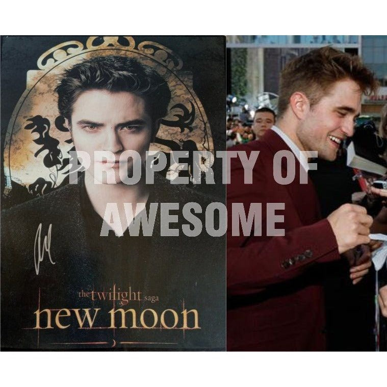 Robert Pattinson Twilight signed 15x11 photo with proof