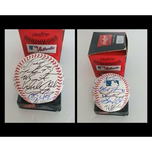 Los Angeles Dodgers Clayton Kershaw, Corey Seager, Cody Bellinger 2020 team signed baseball with proof
