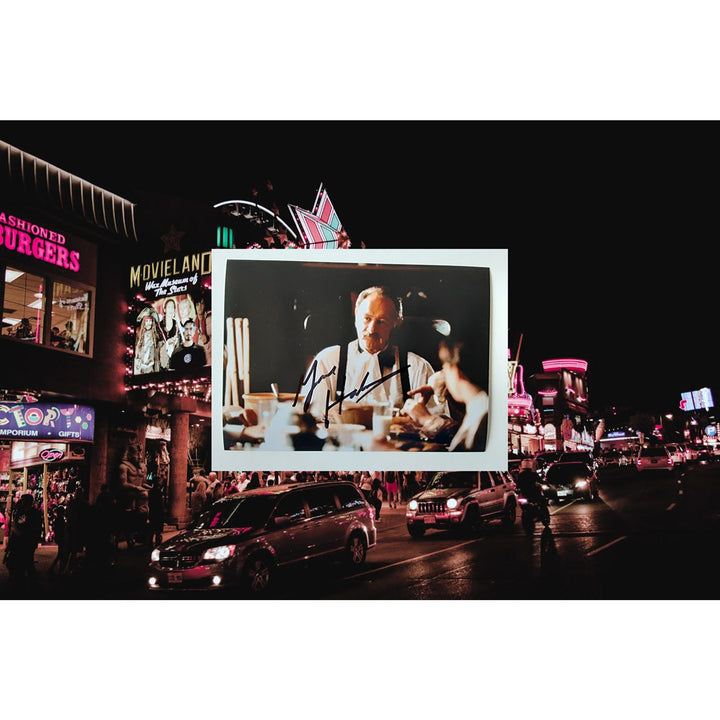 Gene Hackman 5 by 7 photo signed with proof