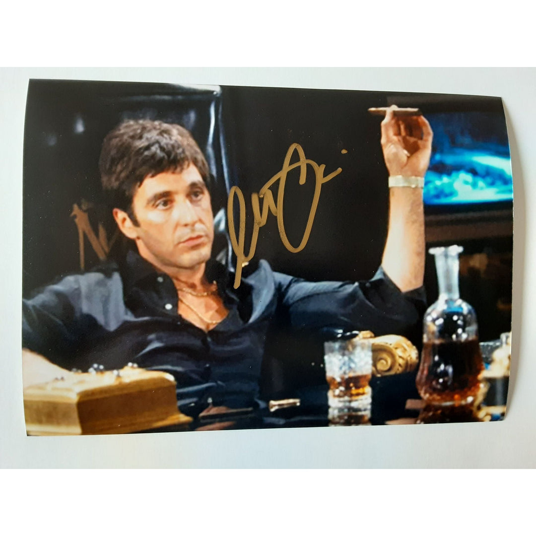 Al Pacino Tony Montana Scarface 5 by 7 photo signed with proof