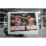 Load image into Gallery viewer, Floyd Mayweather and Manny Pacquiao 5 x 7 photograph signed
