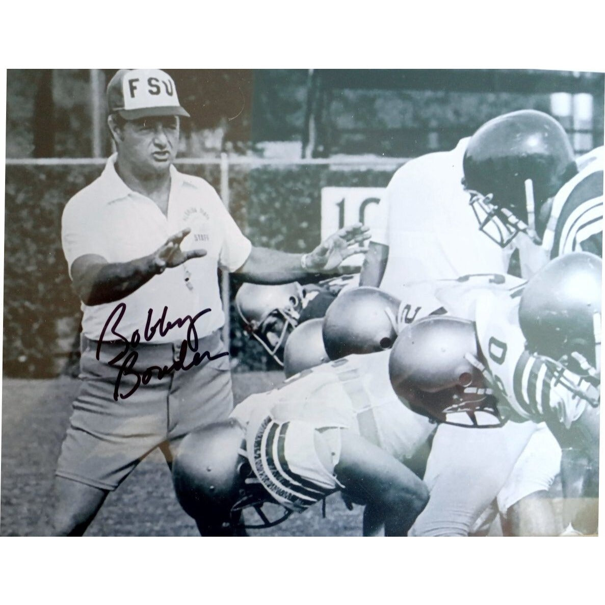 Bobby Bowden Florida State Seminoles 8 x 10 photo framed and signed with proof