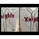Load image into Gallery viewer, Robert Redford Roy Hobbs The Natural cast signed jersey with proof
