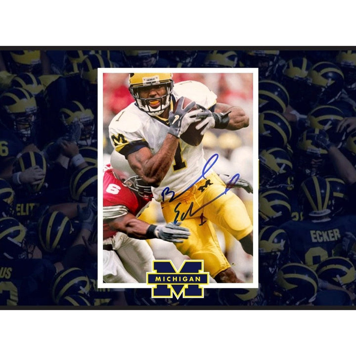 University of Michigan Braylon Edwards 5 x 7 photo signed - Awesome Artifacts 