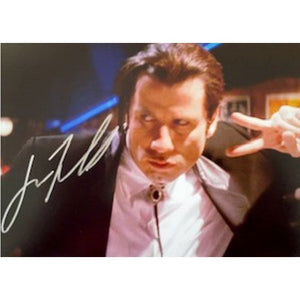 John Travolta Vincent Vega Pulp Fiction 5 x 7 photo signed with proof