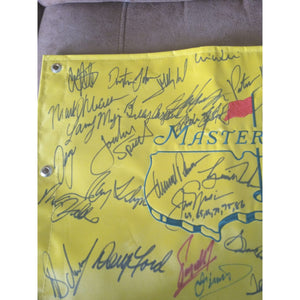 38 Masters golf champions Jack Nicklaus Tiger Woods Arnold Palmer Phil Mickelson Sam Snead signed with proof