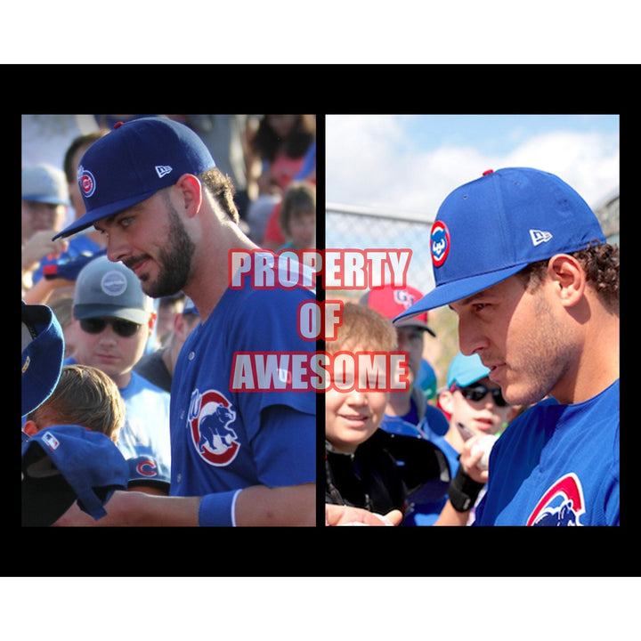 Kris Bryant and Anthony Rizzo 8 by 10 signed photo with proof - Awesome Artifacts 