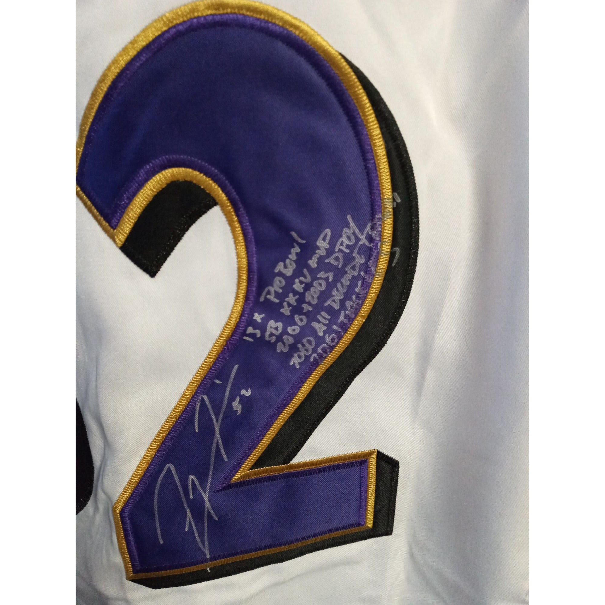 Ray Lewis signed and inscribed Super Bowl Jersey with proof – Awesome  Artifacts