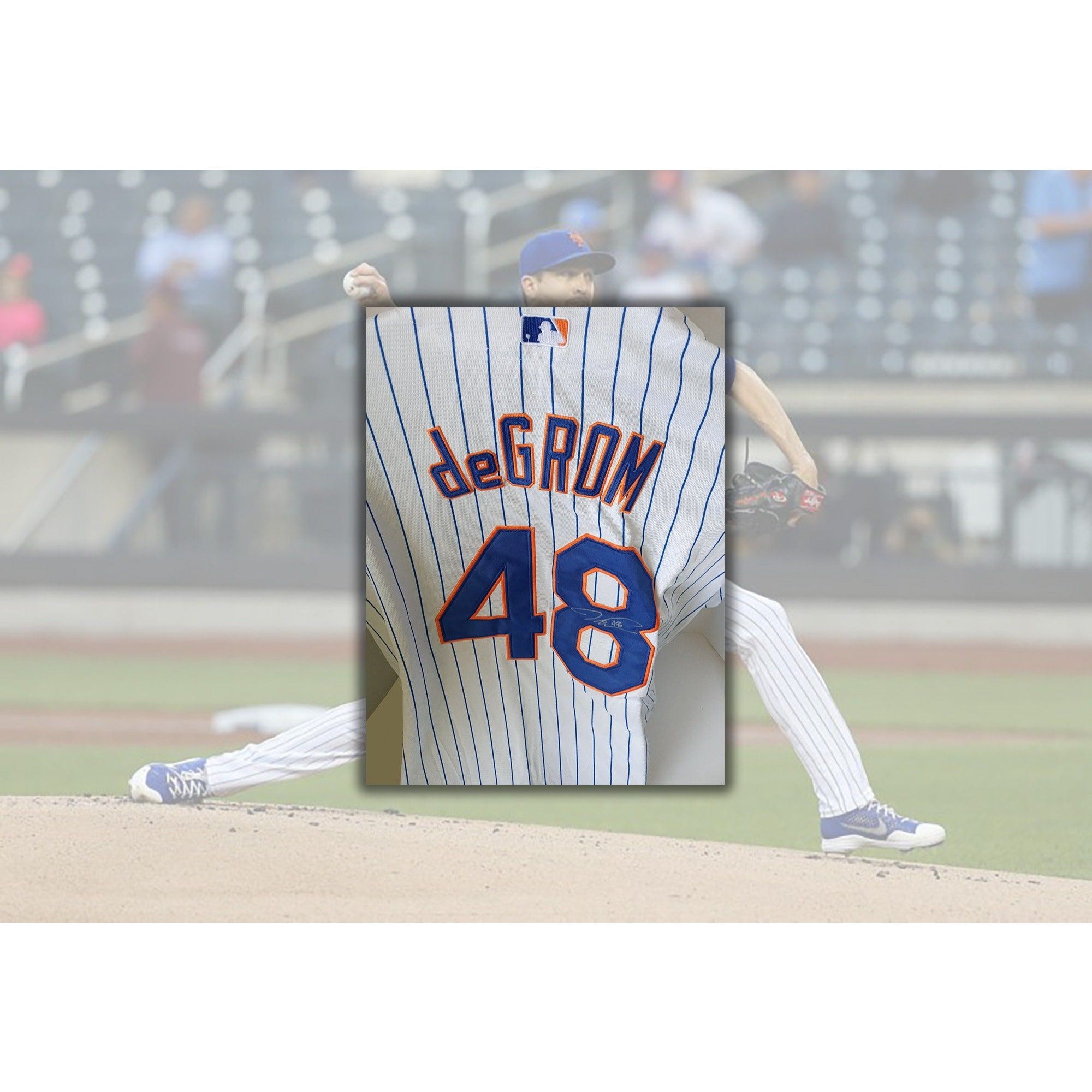 Jacob deGrom New York Mets signed jersey with proof