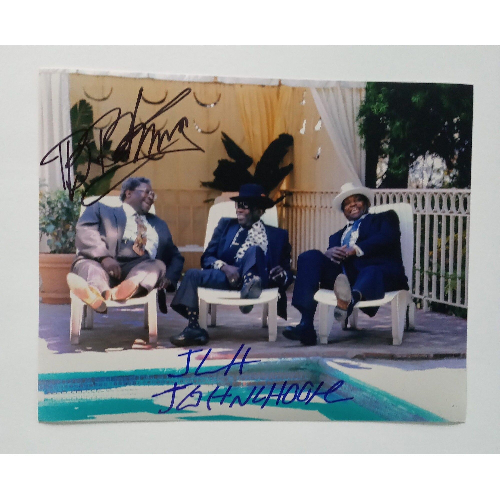 B.B. King and John Lee Hooker 8 x 10 signed photo with proof