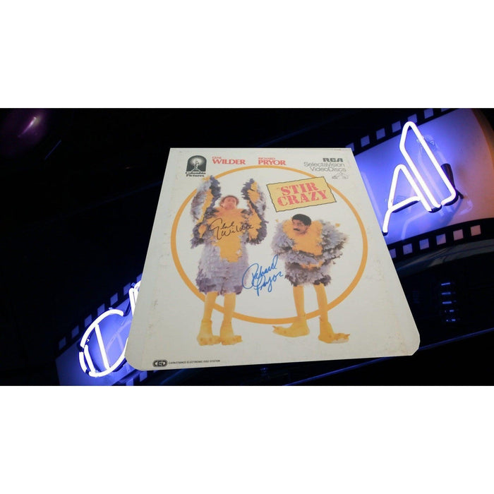 Richard Pryor Gene Wilder Stir Crazy signed video disc with proof