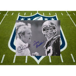 Load image into Gallery viewer, Terry Bradshaw and Chuck Noll Pittsburgh Steelers 8 by 10 signed photo
