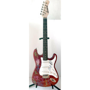 Bohemian Rhapsody cast and Queen Brian May signed guitar with proof