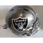 Load image into Gallery viewer, Las Vegas Raiders Darren Waller David Carr Maxx Crosby Josh Jacobs replica speed helmet signed
