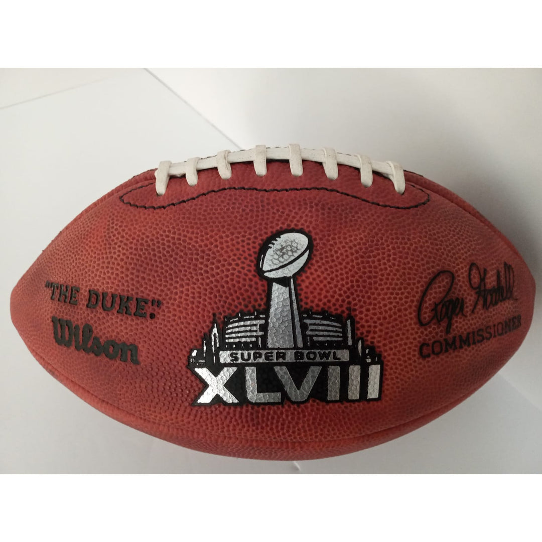 Seattle Seahawks Russell Wilson Super Bowl game NFL football - Awesome Artifacts 