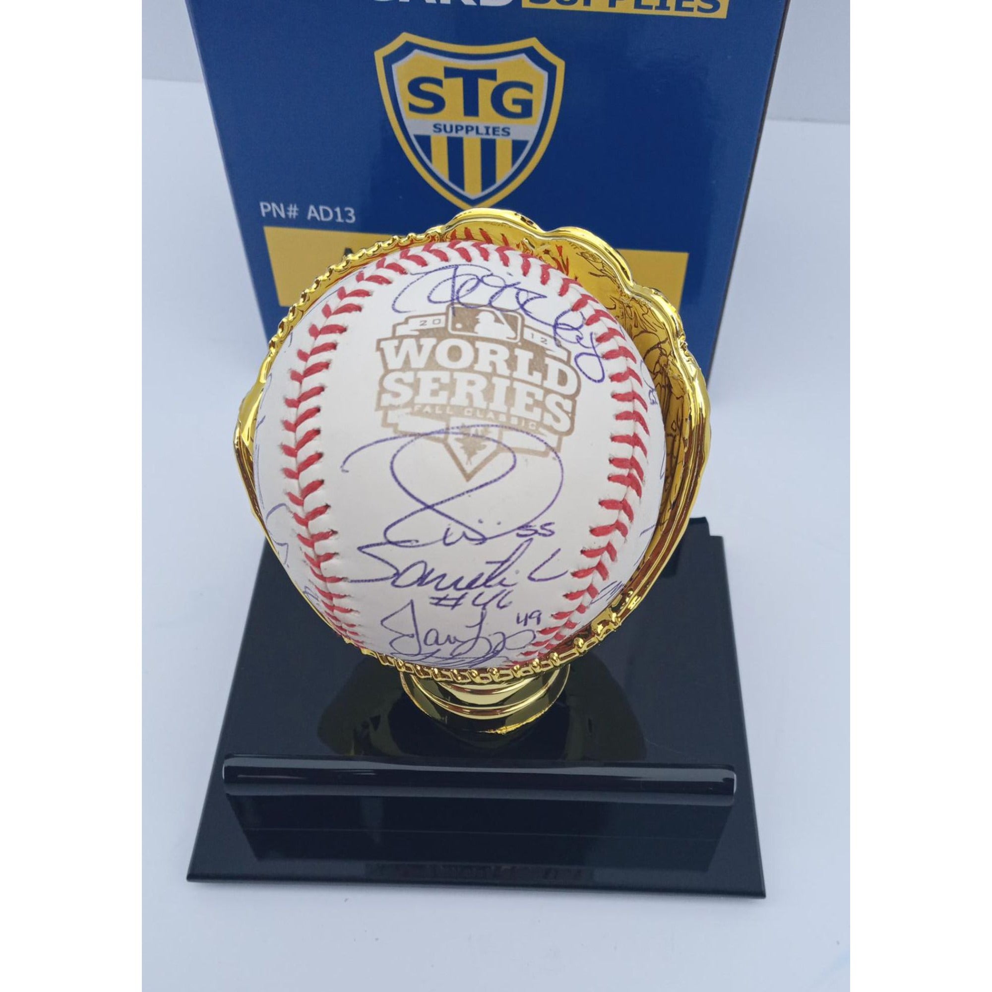 Buster Posey, Madison Bumgarner, 2012 San Francisco Giants World Champs team signed baseball with proof