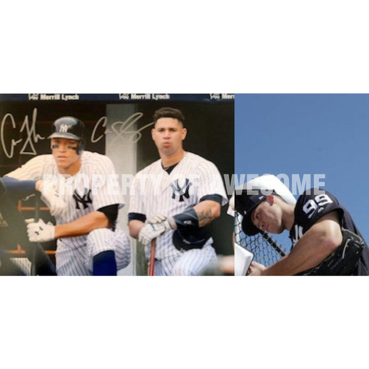 Aaron judge and Gary Sanchez New York Yankees 8 x 10 photo signed with proof