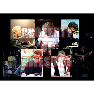 Don Henley, Glenn Frey, Joe Walsh, Don Felder 8 by 10 signed photo with proof